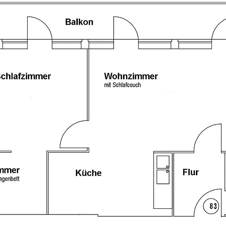 Kaiserhof Kaiserhof 83 شقة